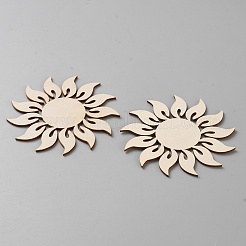 Decorazioni pendenti in legno di sole&nbsp;WOOD-WH0124-101