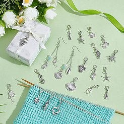 48 шт. 24 стиля подвеска из сплава с изображением морского животного&nbsp;HJEW-GA00033