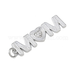 Латунные микро проложить кубического циркония подвески&nbsp;KK-P339-10P