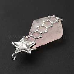 Природного розового кварца подвески G-G870-03P