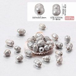 50 шт. жемчужные бусины с крупным отверстием&nbsp;PEAR-LT0001-09B