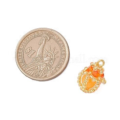 Светящиеся подвески-капли из стеклянных бусин ручной работы&nbsp;PALLOY-MZ00962-04