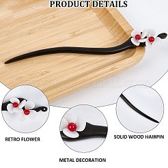 Палочки для волос из дерева&nbsp;OHAR-WH20021-001B