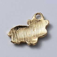 Подвески из эмали и сплава&nbsp;ENAM-WH0065-20KCG-03