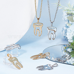 12 шт. 2-х цветные подвески из нержавеющей стали 201&nbsp;FIND-DC0001-59