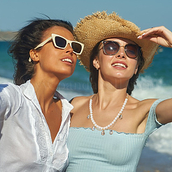 8 шт. подвески из натуральной ракушки пауа и эпоксидной смолы&nbsp;KK-UN0005-02