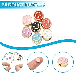 20шт эмалевые бусины из сплава&nbsp;FIND-YW0009-18A