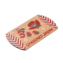 Boîtes d'oreiller de bonbons en carton sur le thème de noël&nbsp;CON-G017-02H
