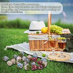 30 шт. 6 цвета Cooton клубничный костюм аксессуары&nbsp;DIY-OC0014-39