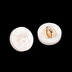Boutons à tige en alliage de résine à un trou&nbsp;FIND-B065-03G-12