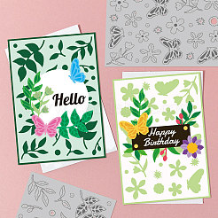 Углеродистая сталь разрезает трафареты&nbsp;DIY-WH0309-1710