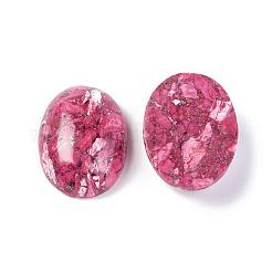 Синтетических бирюзовый кабошон&nbsp;G-L502-18x25mm-12B