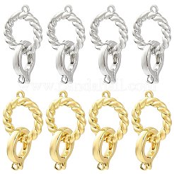 8 Stück Messing-Faltverschlüsse&nbsp;KK-FS0002-19G
