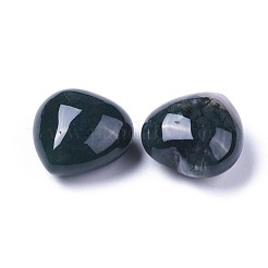 Натуральный моховой агат сердце любовь камень&nbsp;G-F659-B30