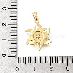 Pendenti in ottone con zirconi chiari&nbsp;KK-B187-21G
