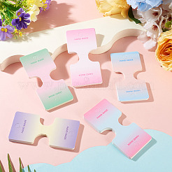 50 Stück 5 Farben Faltpapier Schmuck Display Karten&nbsp;ODIS-TA0001-08
