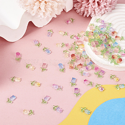 160шт 8 цвета светящихся кабошонов из смолы&nbsp;MRMJ-TA0001-23