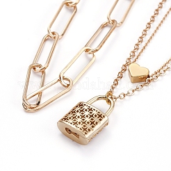 Двухслойные ожерелья и наборы цепочек&nbsp;NJEW-JN02753