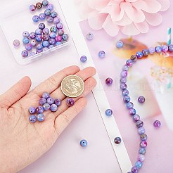 Бусины из натурального белого нефрита&nbsp;G-OC0003-37