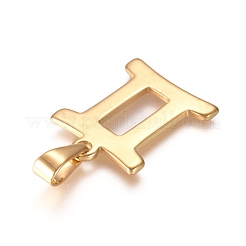 Pendenti in acciaio inossidabile 304 placcato oro&nbsp;X-STAS-L210-06K-G