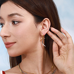 Серьги-гвоздики из нержавеющей стали 304 для женщин&nbsp;EJEW-K310-03GP