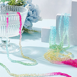 10 нити прозрачных стеклянных бусин&nbsp;GLAA-HY0001-38B