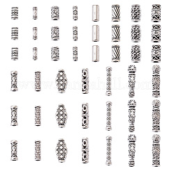 Сплавочные овальные бусины тибетского стиля &nbsp;TIBEB-TA0001-18AS