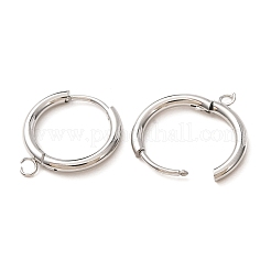Accesorios para pendientes de aro de acero inoxidable 201&nbsp;SA-CBA9743-02P-A