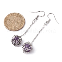 Серьги из натурального смешанного драгоценного камня&nbsp;EJEW-JE05660-02