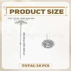 10 spilla con testa di strass in lega di cristallo&nbsp;FIND-LP0009-12