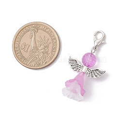 Подвесные украшения в виде ангелов из прозрачного акрила&nbsp;HJEW-JM04126