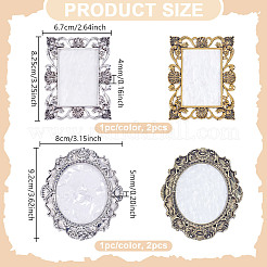 4шт 2 стиля 2 цвета смоляная имитация ракушки цветовая палитра&nbsp;DIY-NB0013-56