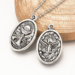 Сплавочные подвески тибетского стиля&nbsp;TIBE-Q078-06AS-RS