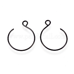 Ganci per orecchini in acciaio inossidabile 304 placcatura ionica (IP)&nbsp;STAS-O119-10B-A