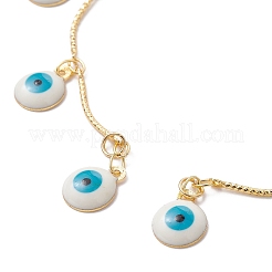 Realizzazione di braccialetti con catene a maglie in ottone testurizzato fatti a mano&nbsp;AJEW-JB01150-28