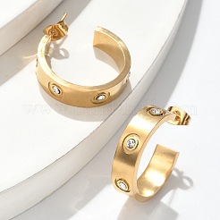 Серьги-гвоздики из нержавеющей стали 304&nbsp;EJEW-S253-17G