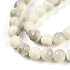 Выпечка окрашенные стеклянные бусины пряди&nbsp;DGLA-N013-10mm-02