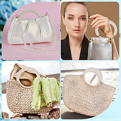 Ручки кошелька из акрила с имитацией жемчуга&nbsp;FIND-WH20015-027A