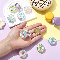 5шт 5 стиля непрозрачные акриловые бусины&nbsp;MACR-YW0004-50