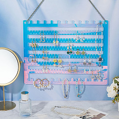 2 шт. акриловые настенные подставки для ювелирных изделий для сережек&nbsp;OACR-BC0001-28