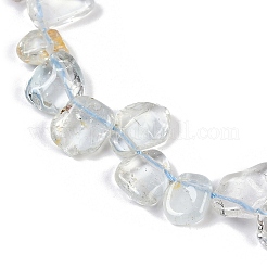 Натуральные топазовые самородки бусины нити G-B125-A16-01