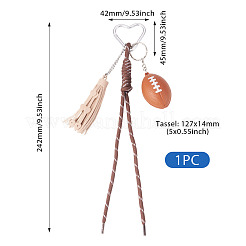 1 шт. хлопковые плетеные подвесные украшения&nbsp;AJEW-TA0002-56C