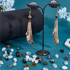 3 пакетик 3-х цветных прозрачных стеклянных бусин сегментированные разноцветные бусины&nbsp;GLAA-PH0003-36B