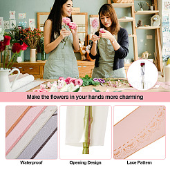 Пластиковые подарочные пакеты с кружевным узором&nbsp;DIY-TA0010-89