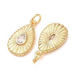Pendentifs en zircone cubique clair en laiton&nbsp;CU-K002-25G