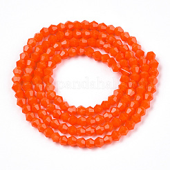 Непрозрачный сплошной цвет имитация нефрита стеклянные бусины пряди&nbsp;EGLA-A039-P2mm-D03