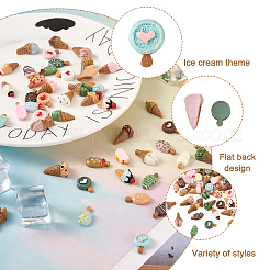 Кабошоны из непрозрачной смолы в 54 стилях&nbsp;CRES-SW0001-01