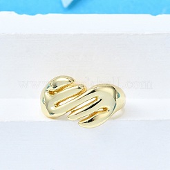 Латунные манжеты для женщин&nbsp;RJEW-G347-07G