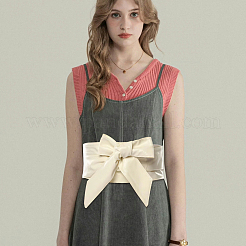 Бант из искусственной кожи обертывается вокруг пояса&nbsp;AJEW-WH20033-042F