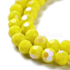 Chapelets de perles en verre opaques&nbsp;EGLA-A035-P6mm-L04